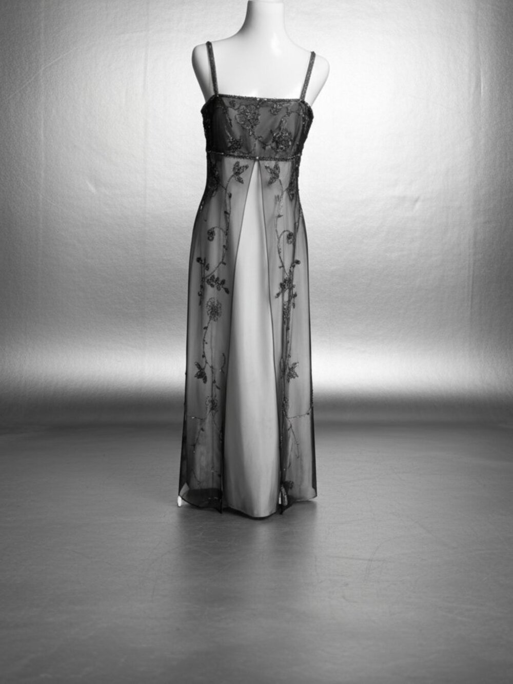 Betsy & Adam Jaslene Ombre Beaded Gown